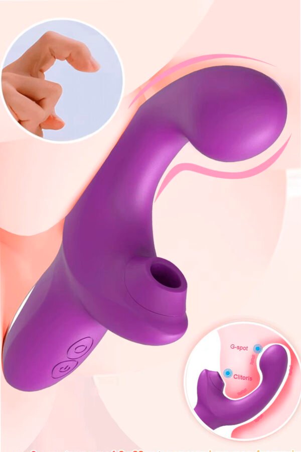 Vibrador succionador de clítoris con tecnología de succión pulsante para orgasmos múltiples.