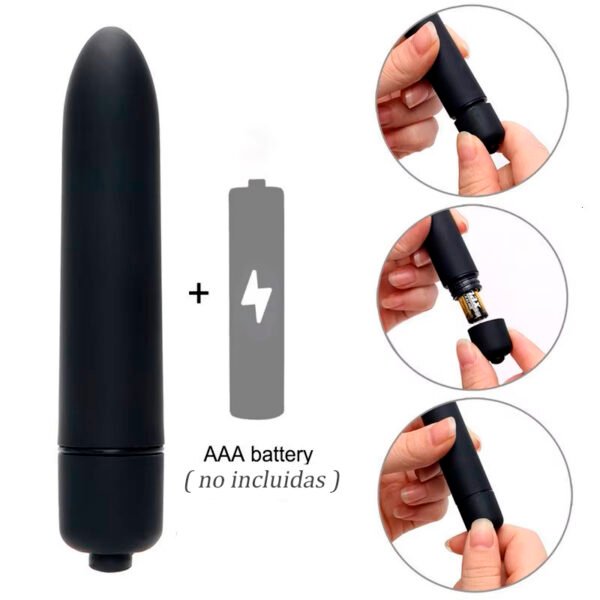 Mini vibrador de bala para estimulación del clítoris y punto G.