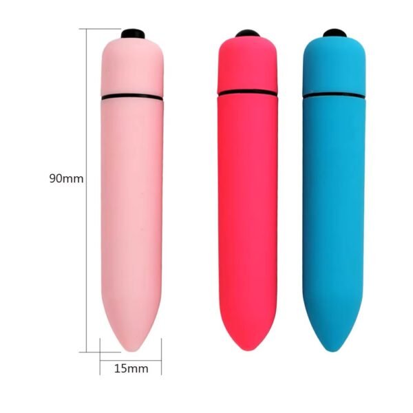 Mini vibrador de bala con colores frescos y diseño ergonómico.