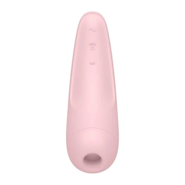 Satisfyer Curvy 2+: succionador de clítoris con ondas de presión y vibración para orgasmos intensos.