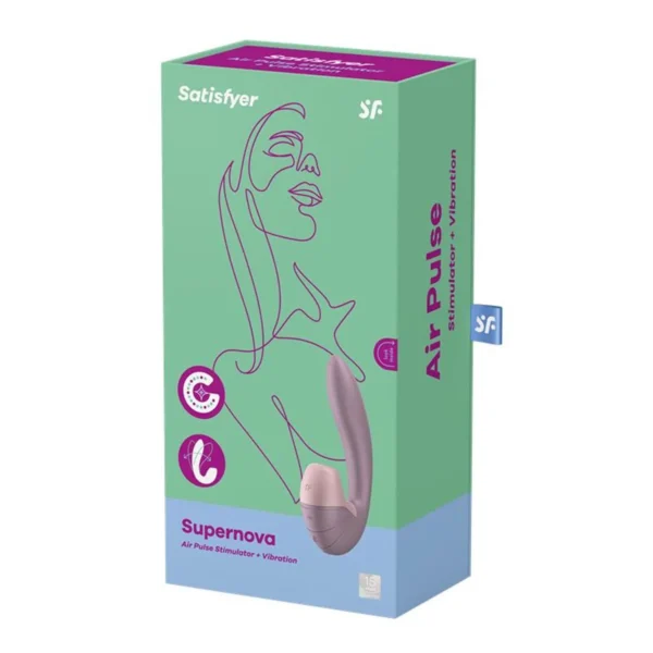 Satisfyer Supernova en uso: experimenta placer completo con estimulación clitoriana y punto G simultánea