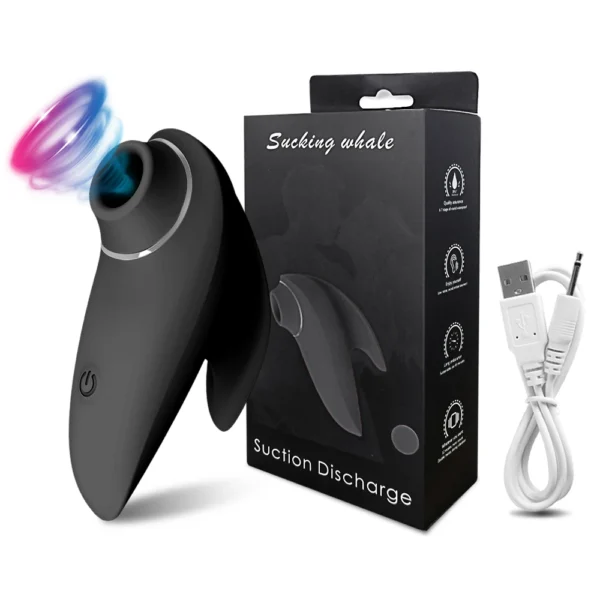 Succionador clitorial recargable por USB, resistente al agua y silencioso. Disfruta del placer en cualquier momento y lugar con este discreto y potente estimulador