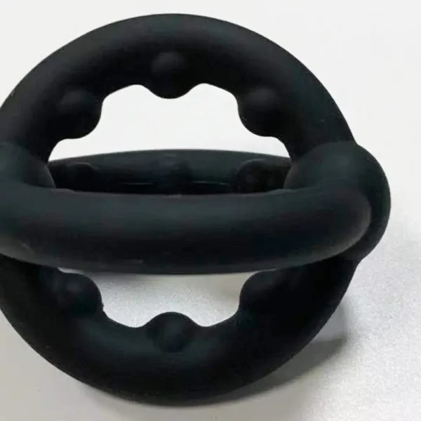 Anillo retardante de silicona suave, 5.2cm x 3.8cm, para erecciones más firmes y orgasmos explosivos.