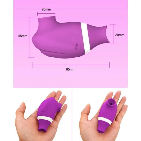 Estimulador de clítoris y punto G, diseño ergonómico.