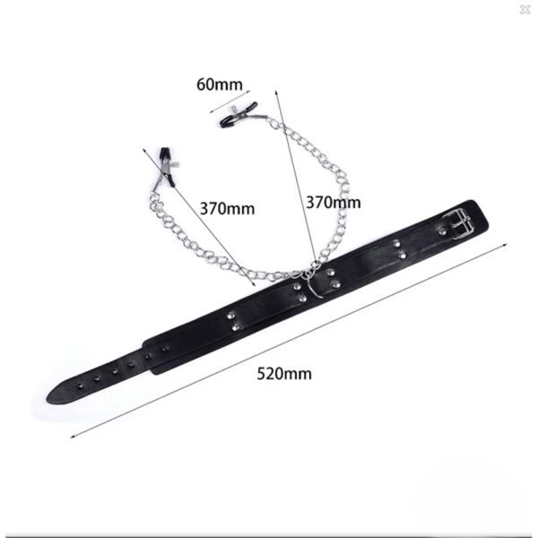 Collar de sumisión con pinzas - Imagen 4