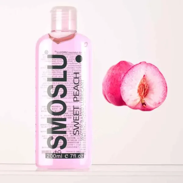 Lubricante sabor melocotón, textura suave y aroma dulce, ideal para encuentros íntimos placenteros.
